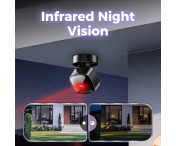 Fjärrstyrd WiFi HD Minikamera Realtidsövervakning Mörkerseende Kamera 32 GB Kort