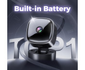 Fjärrstyrd WiFi HD Minikamera Realtidsövervakning Mörkerseende Kamera 32 GB Kort