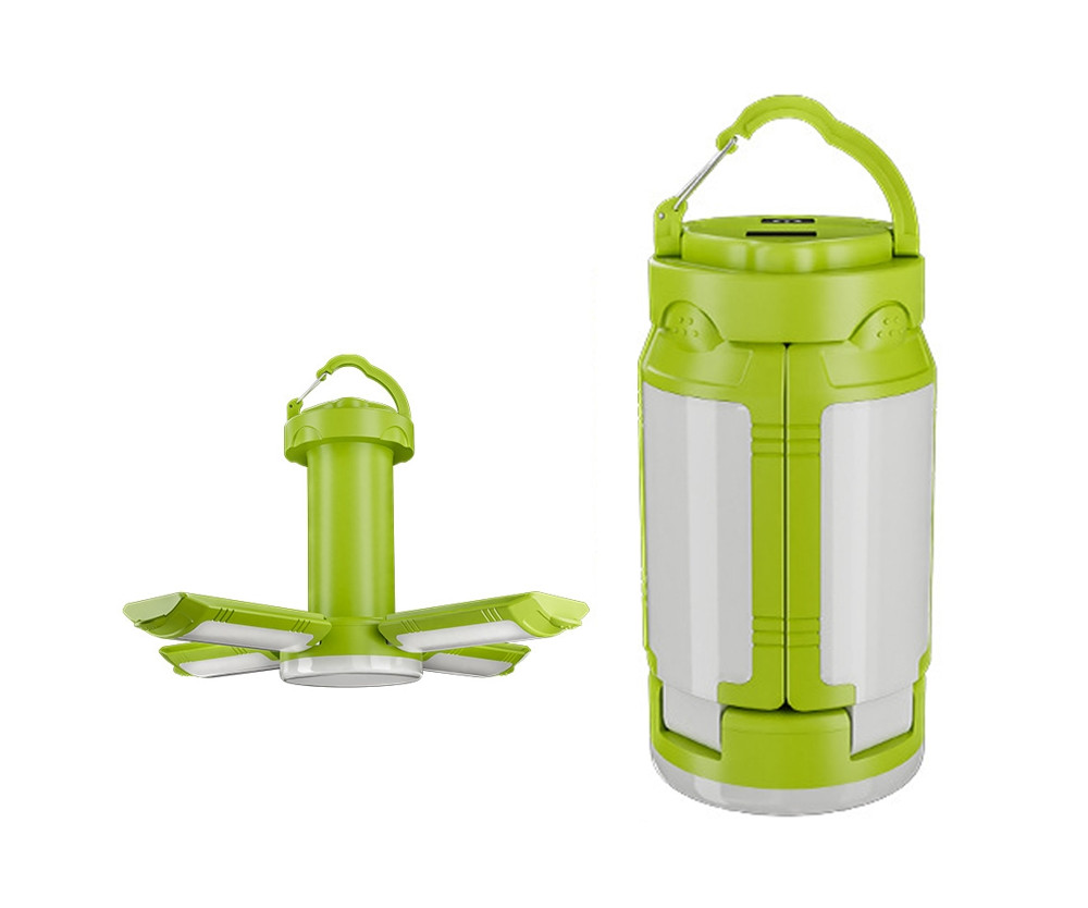 Hopfällbar Campinglykta Uppladdningsbar 4 Ljuslägen Vattentät Tältlampa Lykta