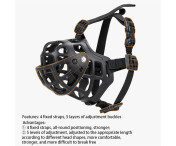 Antibett Munkorg Silikon Husdjur Hund Anti-Skällande Munskydd Storlek XXL