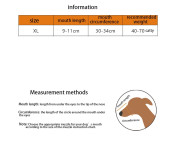 Antibett Munkorg Silikon Husdjur Hund Anti-Skällande Munskydd Storlek XL