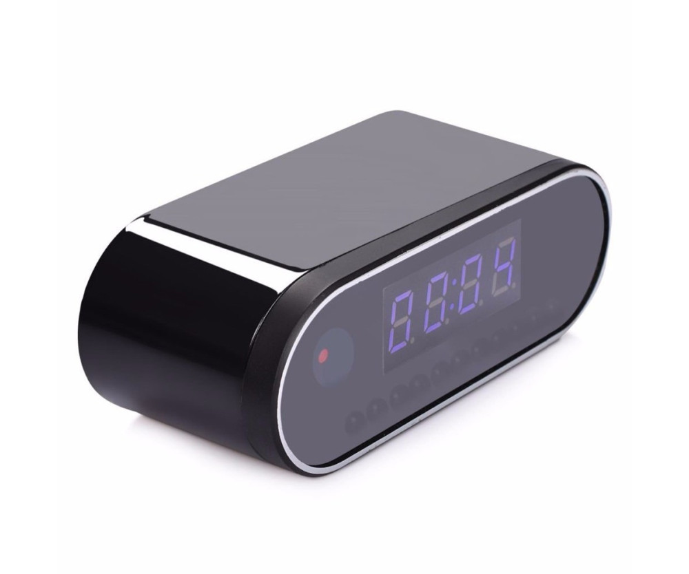 Spionkamera Klockkamera WiFi Minikamera IR Nattseende Alarm Rörelsedetektering