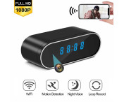 Spionkamera Klockkamera WiFi Minikamera IR Nattseende Alarm Rörelsedetektering