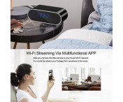Spionkamera Klockkamera WiFi Minikamera IR Nattseende Alarm Rörelsedetektering