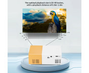 Projektor Hemmabio HD Bärbar LED-projektor Skärmspegling Stöder 1080P 