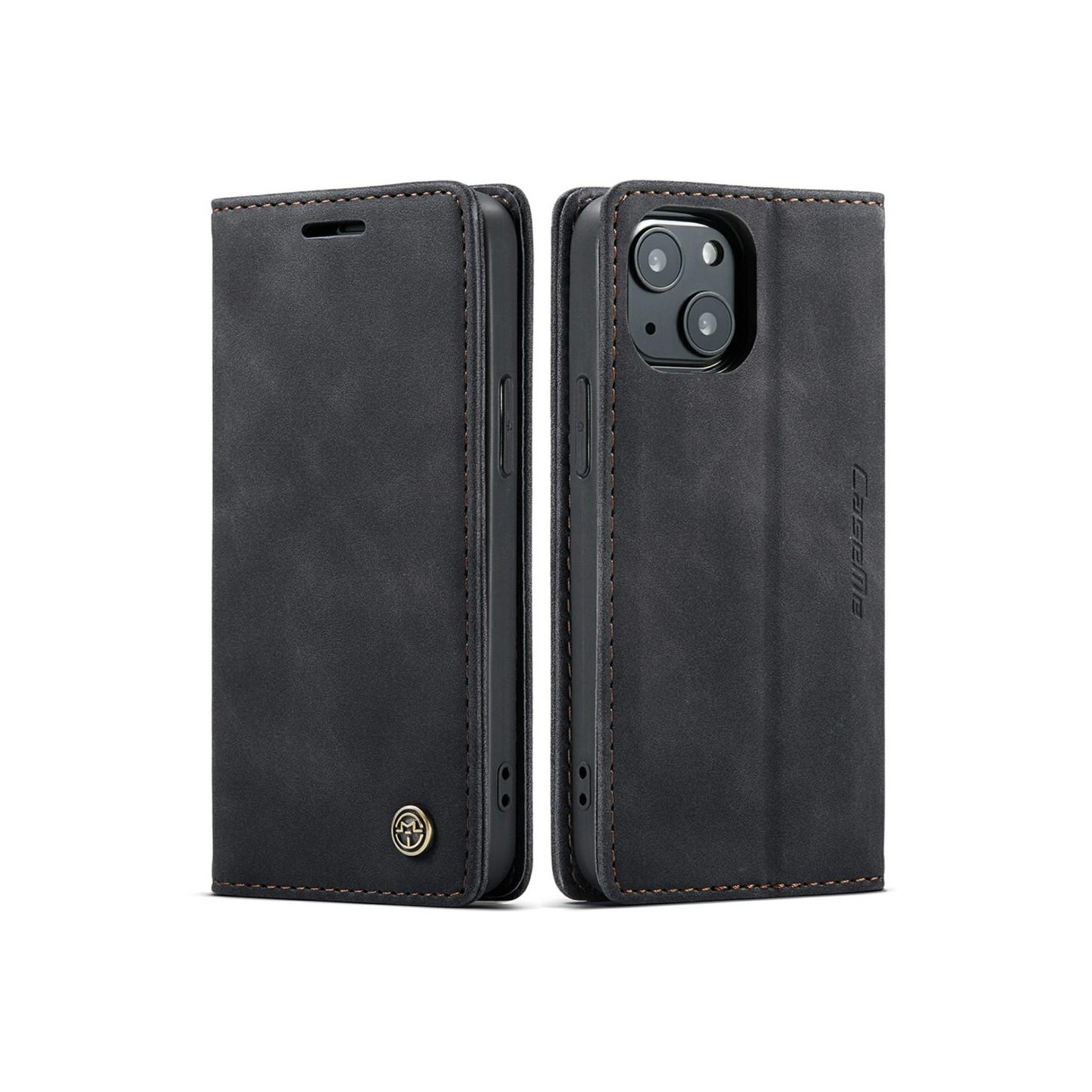 CASEME Lommebok - deksel iPhone 13 - Svart
