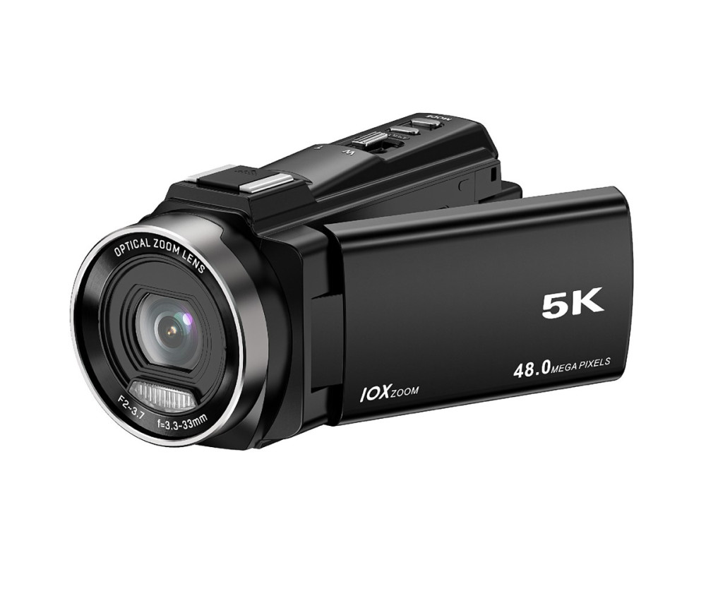 Digitalkamera 5K 3X optisk zoom 6-axlig stabilisering DV Videokamera + 32GB Kort