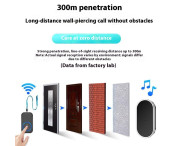 300 m trådlöst larmsystem Överfall Alarm Nöd Hjälp 