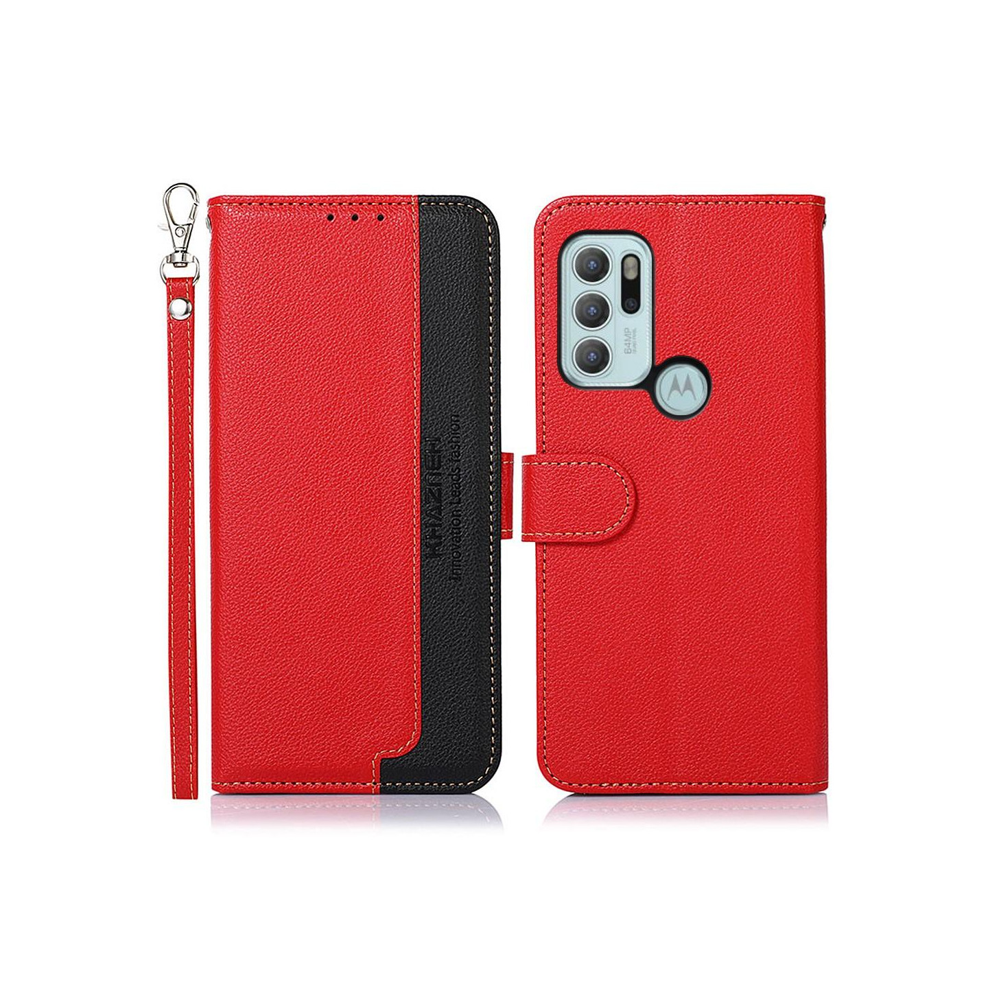 KHAZNEH Phone Cover for Motorola Moto G60s - Red