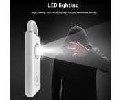 Nödlarm Överfall Skydd Självförsvar Högljudd Personligt Säkerhetslarm - Svart