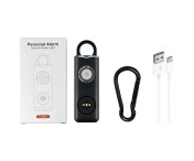 Nödlarm Överfall Skydd Självförsvar Högljudd Personligt Säkerhetslarm - Vit