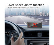 HUD GPS Hastighetsmätare Display HD Överhastighetsvarning Head-up för fordon