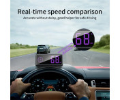 HUD GPS Hastighetsmätare Display HD Överhastighetsvarning Head-up för fordon