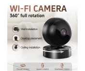 Övervakningskamera WiFi Minikamera Realtid Fjärrövervakning Nattseende 32GB Kort