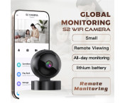 Övervakningskamera WiFi Minikamera Realtid Fjärrövervakning Nattseende 32GB Kort