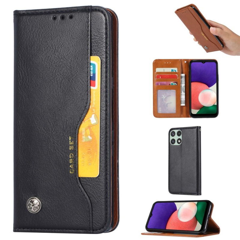 Auto - absorberet stativ telefonetui til Samsung Galaxy A22 5G - Sort