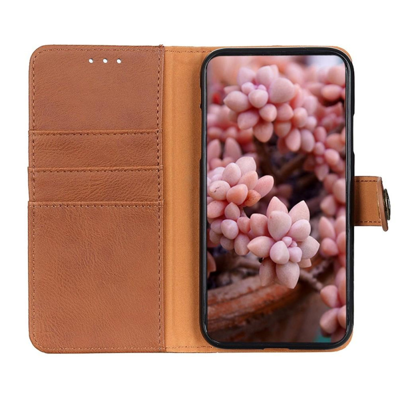 KHAZNEH Wallet Stand Case for Xiaomi Redmi 10 - Brown