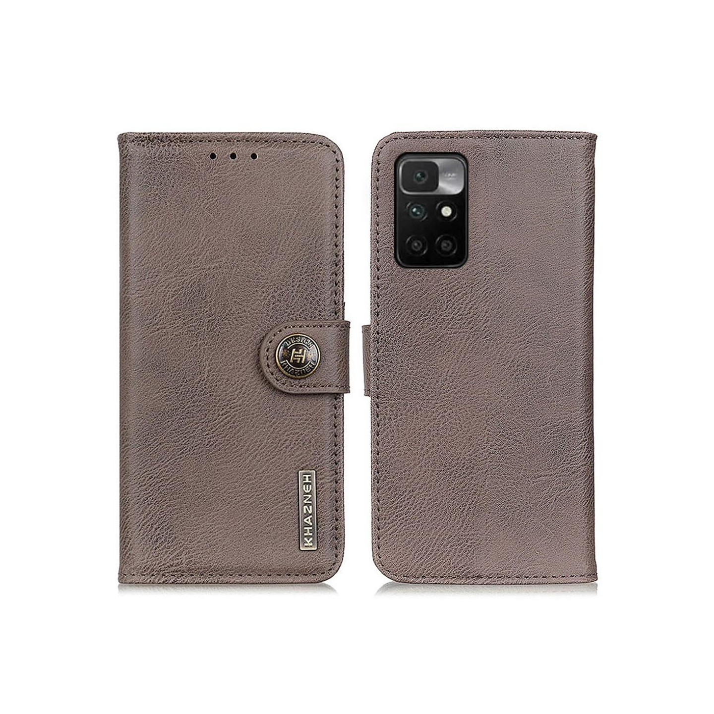 Xiaomi Redmi 10 KHAZNEH Lommebok - cover - Grå