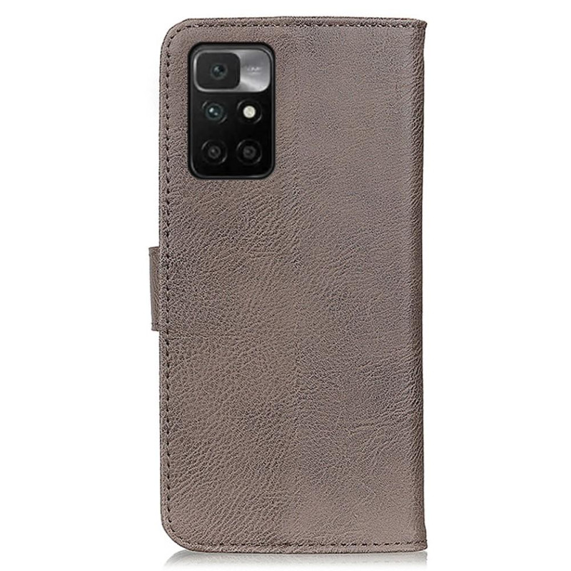 KHAZNEH Wallet Stand Case for Xiaomi Redmi 10 - Grey