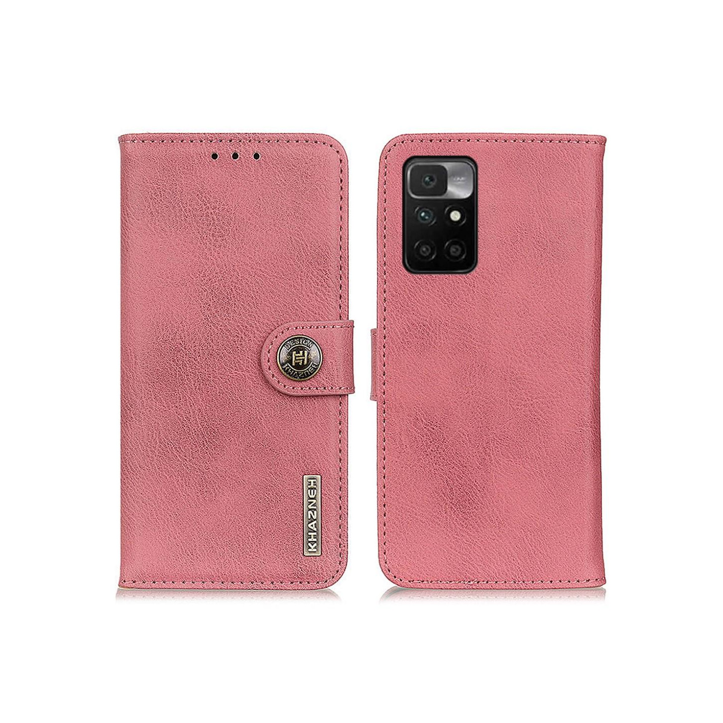 Xiaomi Redmi 10 KHAZNEH Lommebok - cover - Rød