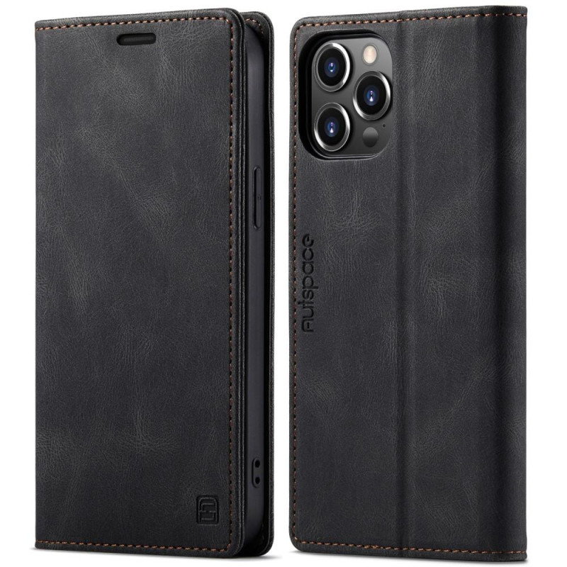 AUTSPACE A01 Lommebok - cover iPhone 13 Pro Max - Sort