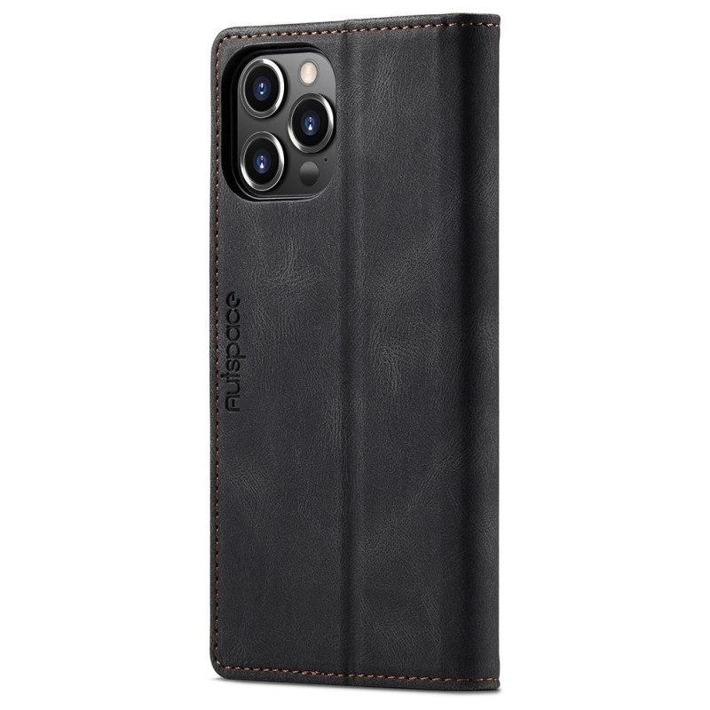 AUTSPACE A01 Lommebok - deksel iPhone 13 Pro Max - Svart