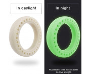 Däck Honeycomb punkteringsfritt Xiaomi M365 Scooter, 2-pack Självlysande