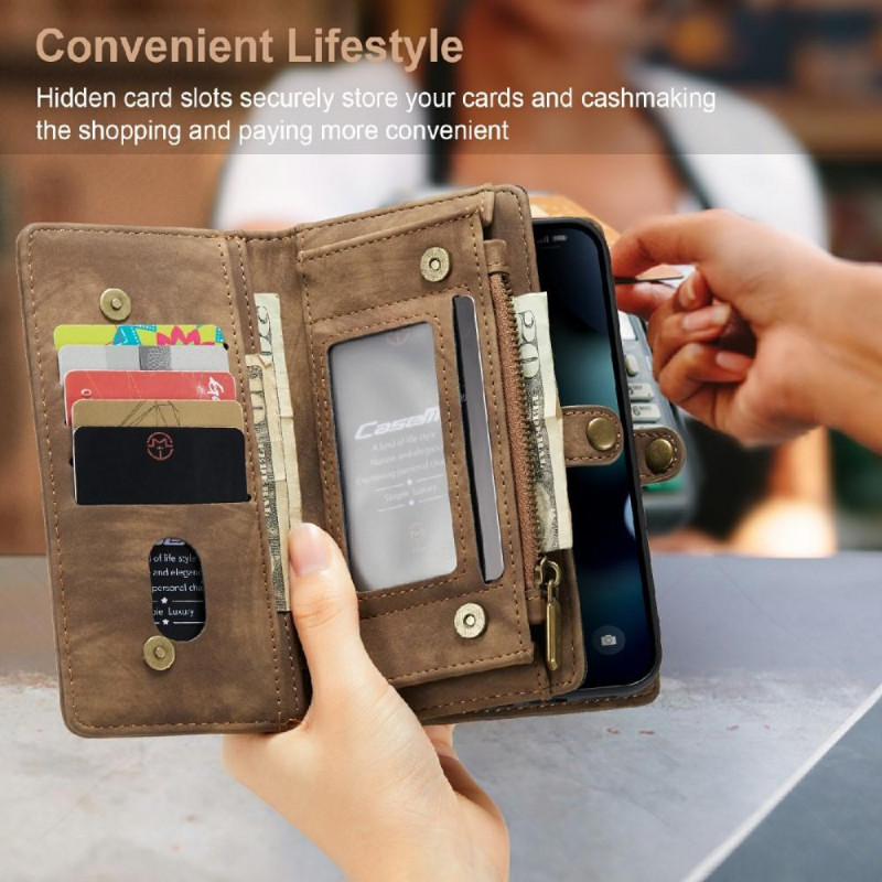 CASEME iPhone 13 2 - in - 1 Wallet Phone Shell - Brown