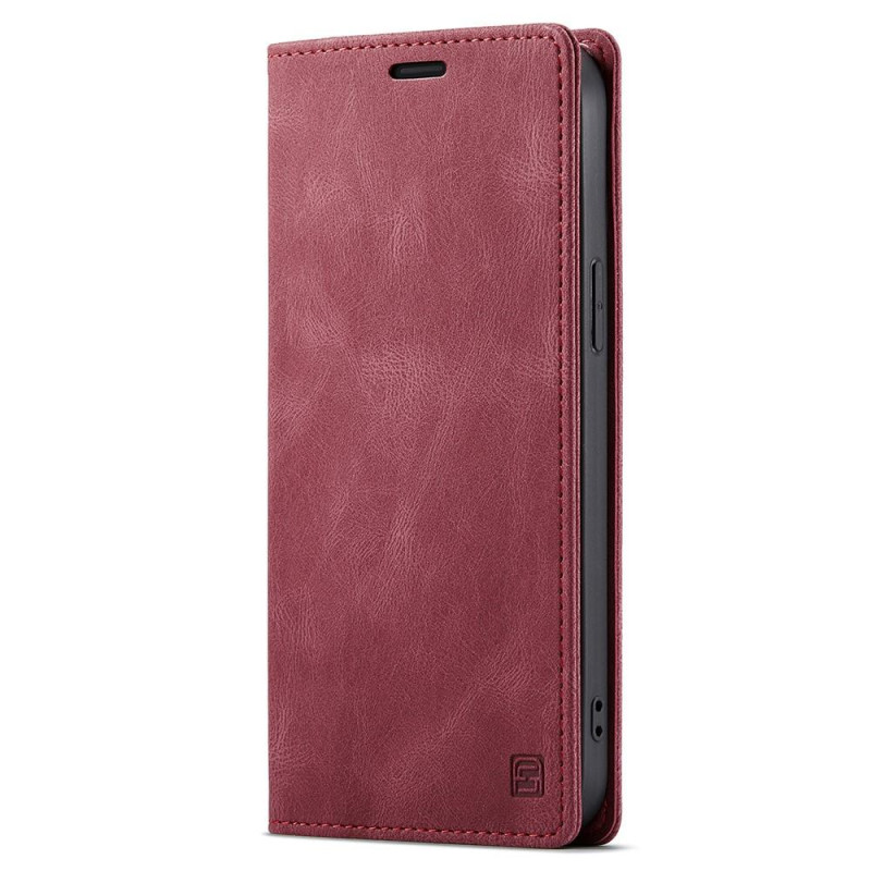 AUTSPACE A01 Retro Lompakkokotelo - iPhone 13 Pro - Punainen