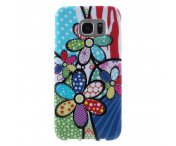Samsung Galaxy S7 EDGE TPU skal - Lovely Colorful Flowers