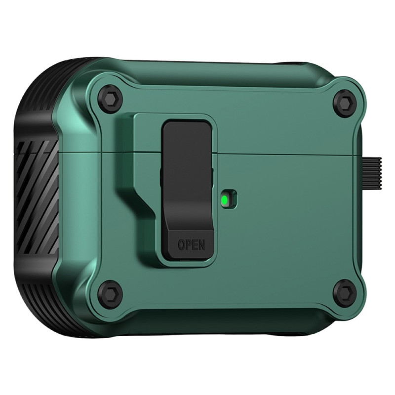 AirPods Pro 3:lle suojakotelo TPU + PC-kuori koukulla / karabiinihaalla -