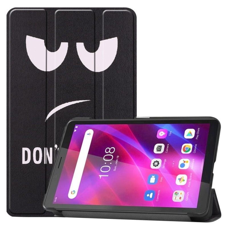 Pattern Tri - fold Stand Cover Lenovo Tab M7 (3rd Gen) - Don't Touch Me