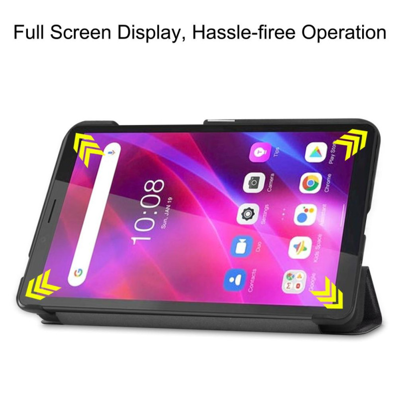 Pattern Tri - fold Stand Kansi Lenovo Tab M7 (3rd Gen) - Don't Touch Me