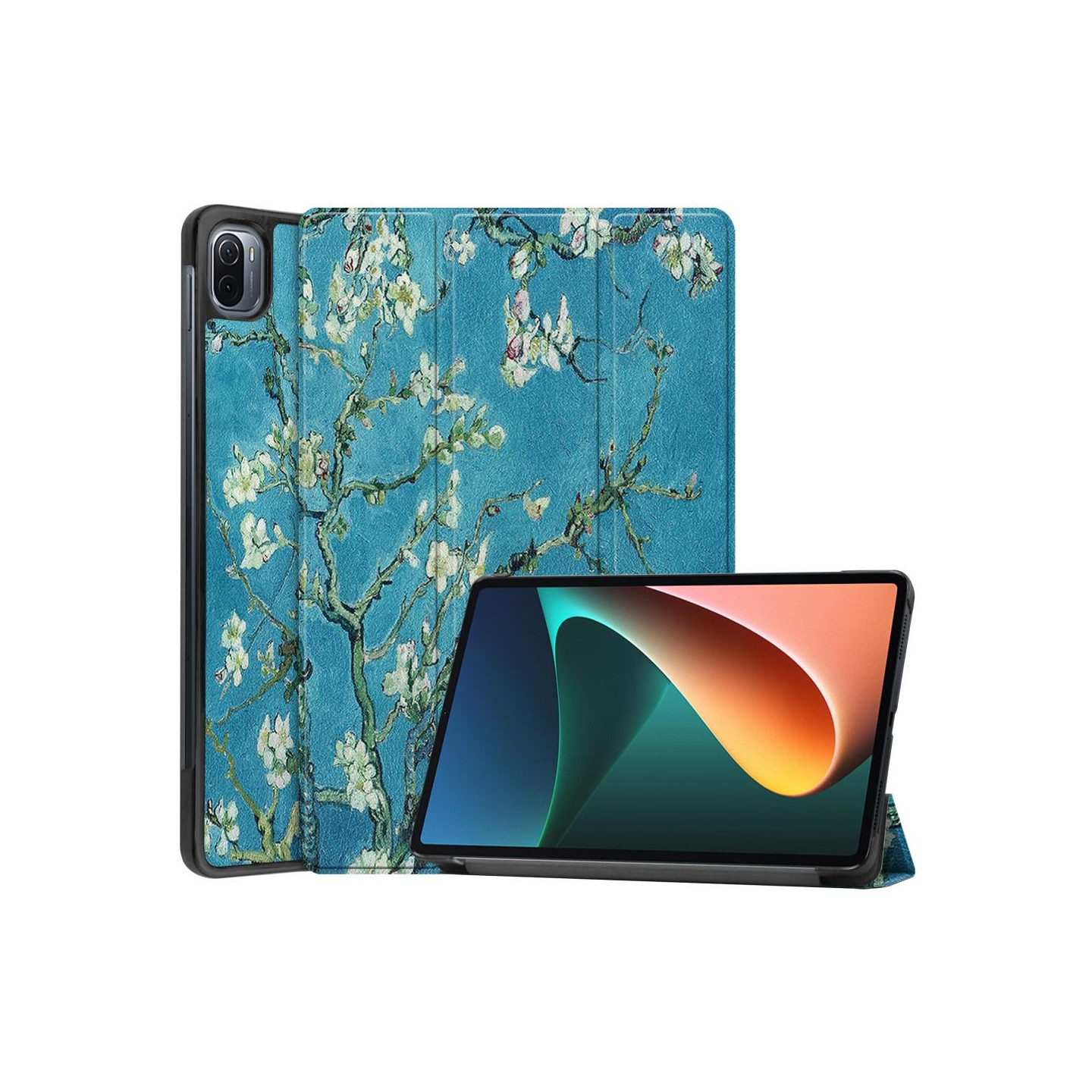 Xiaomi Pad 5 Stand Slim Fit Kansi Sleep / Wake - Plum Blossom