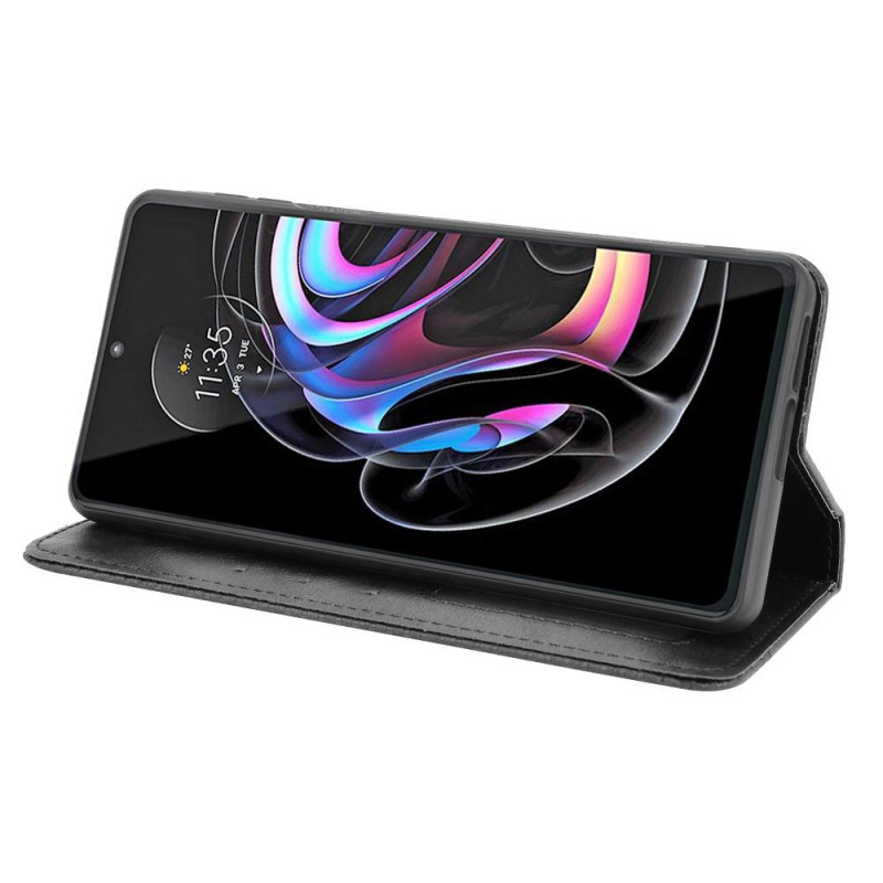 Wallet Stand Flip - telefontaske til Motorola Edge 20 Pro - Sort