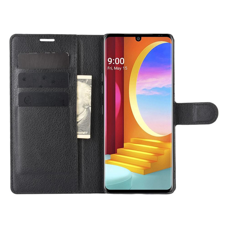Litchi Wallet Stand Case for LG Velvet