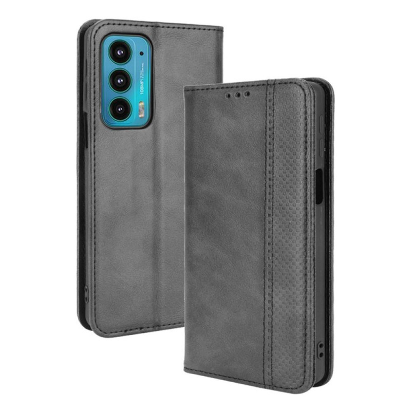 Wallet Stand Flip Telefontaske til Motorola Edge 20 - Sort