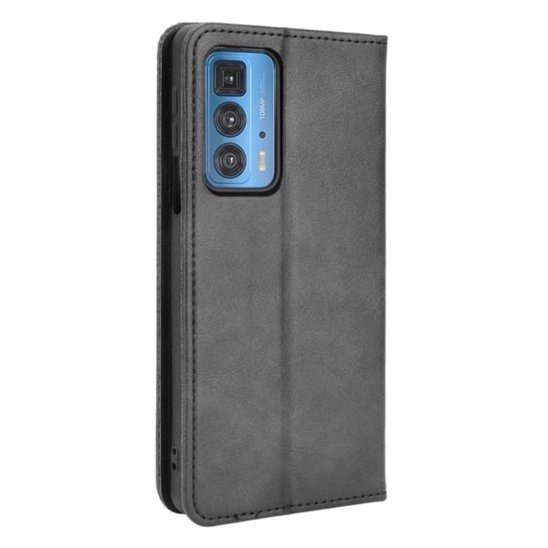 Wallet Stand Flip Phone Case for Motorola Edge 20 - Black