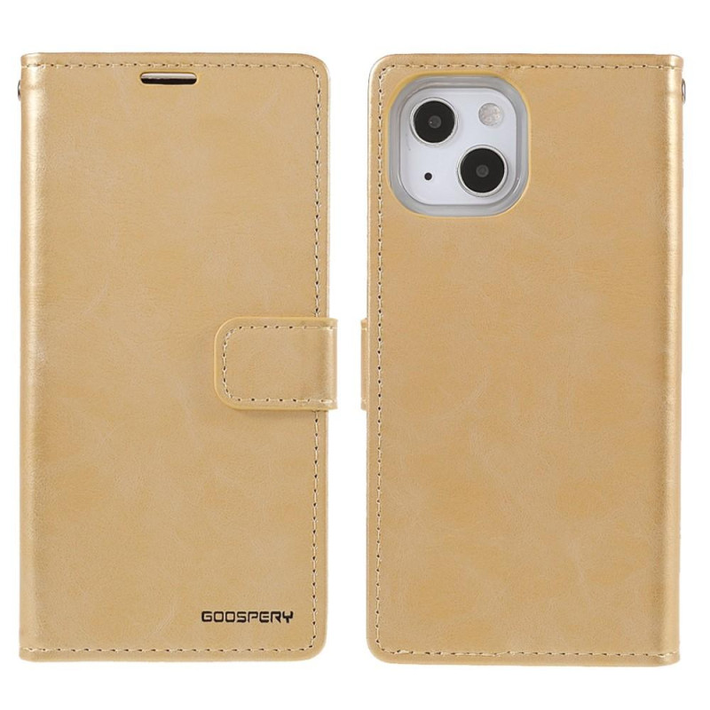 MERCURY GOOSPERY Blue Moon Wallet Case iPhone 13 Mini - Gold
