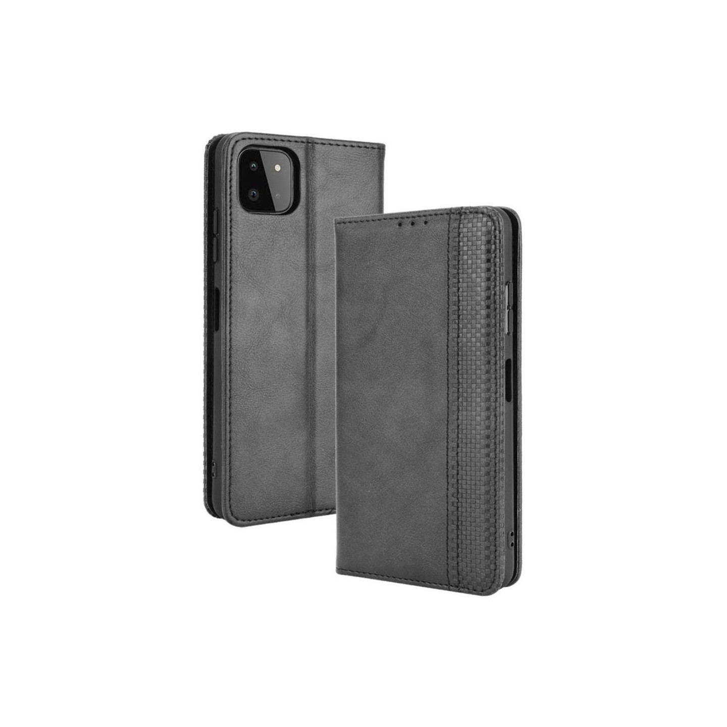 Samsung Galaxy A22 5G Pung Stand Flip Telefonetui - Sort