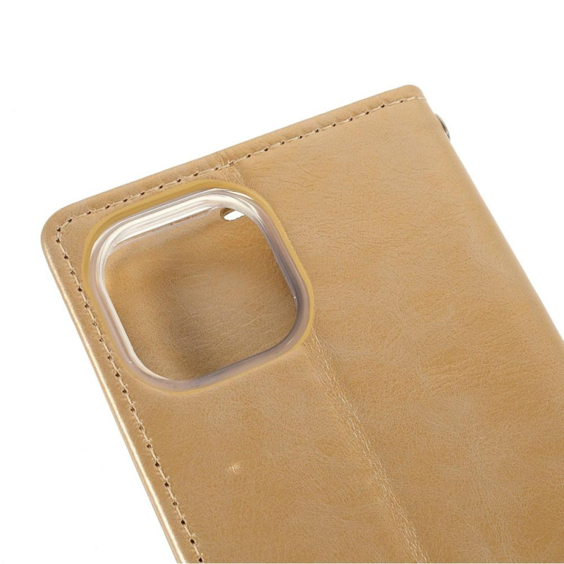 MERCURY GOOSPERY Sininen Moon Lompakkokotelo iPhone 13 Mini - Kulta