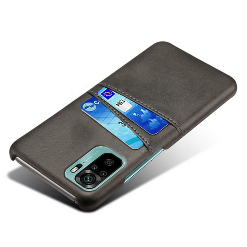 Xiaomi Redmi Note 10 4G/Redmi Note 10S Cover med Kortspor - Sort