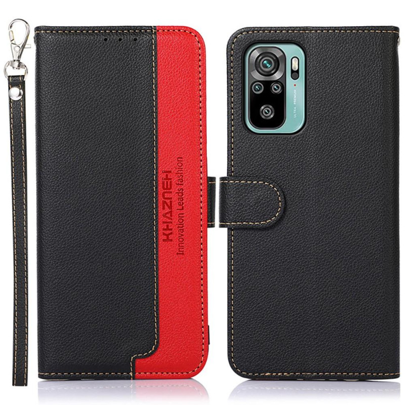 KHAZNEH Phone Cover for Xiaomi Redmi Note 10 4G / 10S - Red/Black
