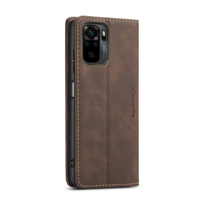 CASEME Lommebok - deksel Xiaomi Redmi Note 10 4G/Note 10S - Kaffe