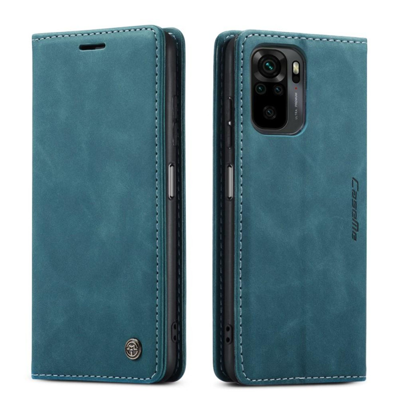 CASEME Retro lompakkokotelo Xiaomi Redmi Note 10 4G/Note 10S - Sininen