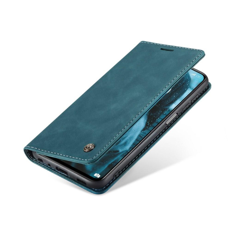 CASEME Retro lompakkokotelo Xiaomi Redmi Note 10 4G/Note 10S - Sininen