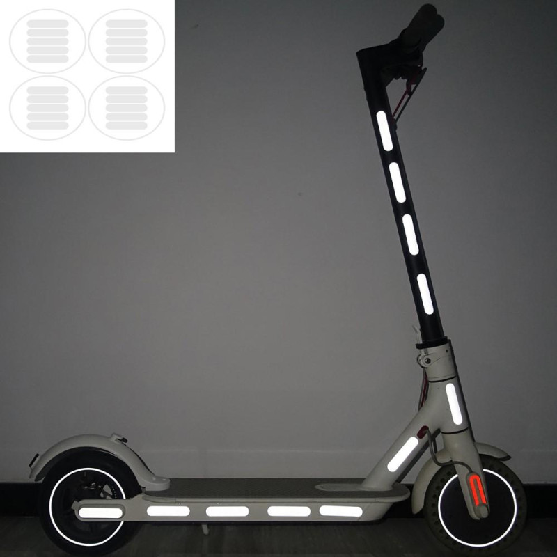 Yöturvalliset heijastavat tarrasarja Xiaomi M365/M365 Pro Hopealle