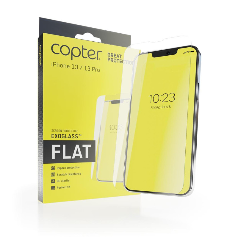 Copter Exoglass Flat til iPhone 13/13 Pro