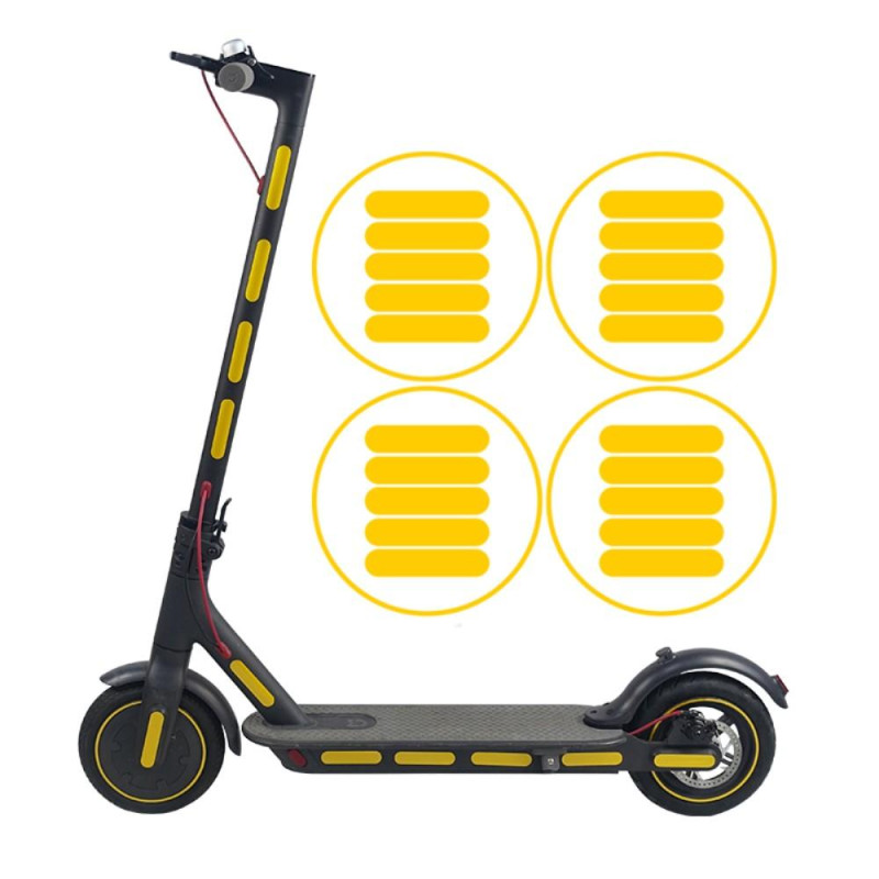 Yöturvalliset heijastavat tarrasarja Xiaomi M365/M365 Pro Gold - mallille