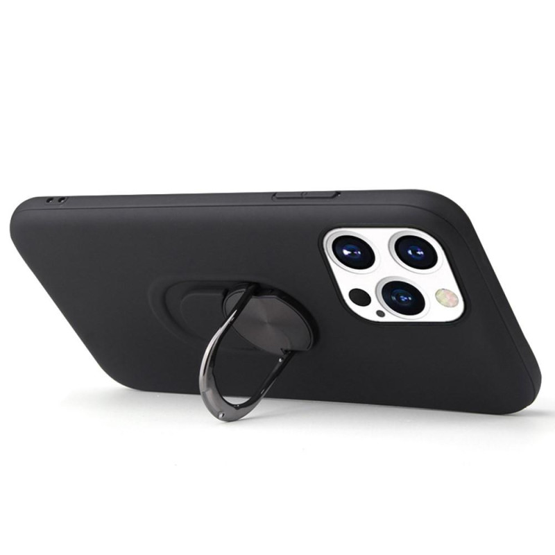 iPhone 13 Pro Max Finger Ring TPU Hybrid Suojakuori Kickstand - Punainen